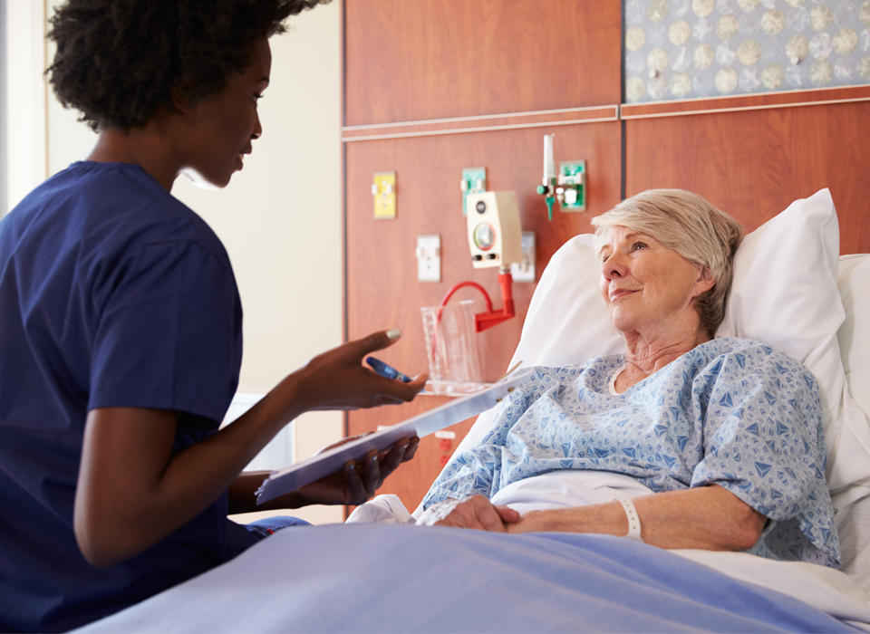 A doctor conducting research with a patient