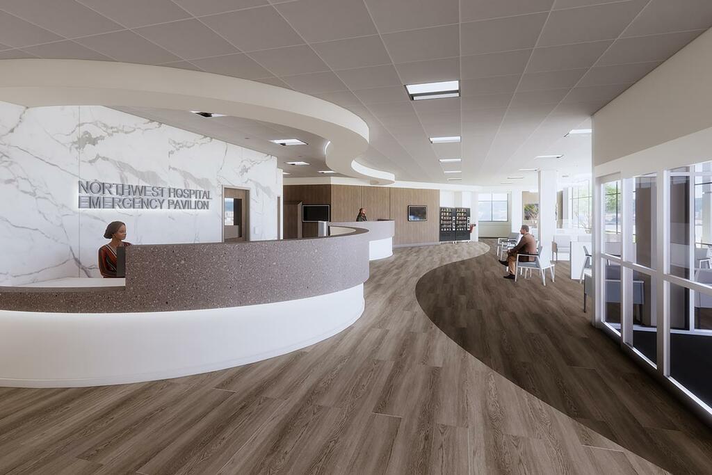 Northwest Hospital Emergency Dept. Modernization - Lobby view