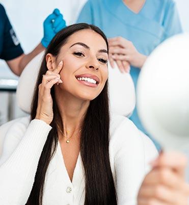 Patient at a cosmetic surgery appointment Patient at a cosmetic surgery appointment