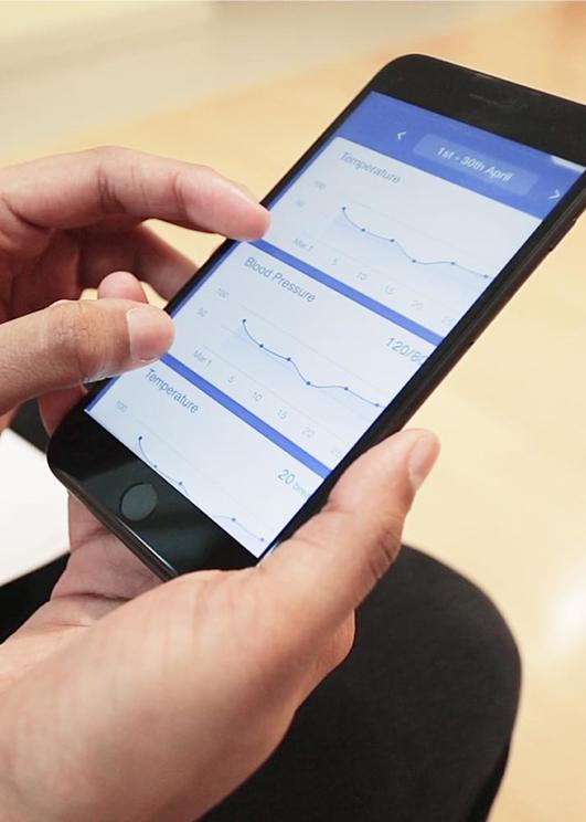 hand holding a smartphone