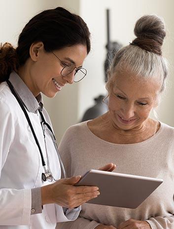 Patient browsing patient resources